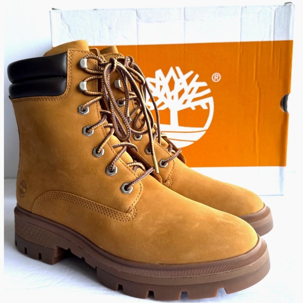 Timberland Cortina Valley 6" Boot Womens‎ 9 M Waterproof Premium Nubuck Wheat
